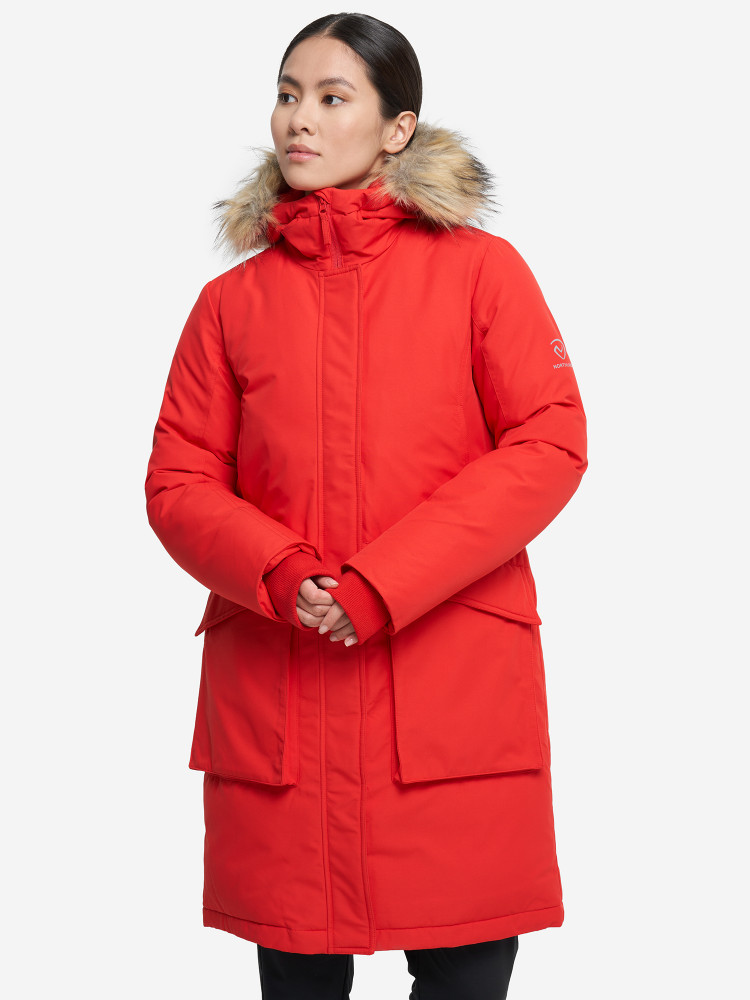 Куртка утепленная женская алый цвет — цена 14999 руб. на официальном сайтеNorthland