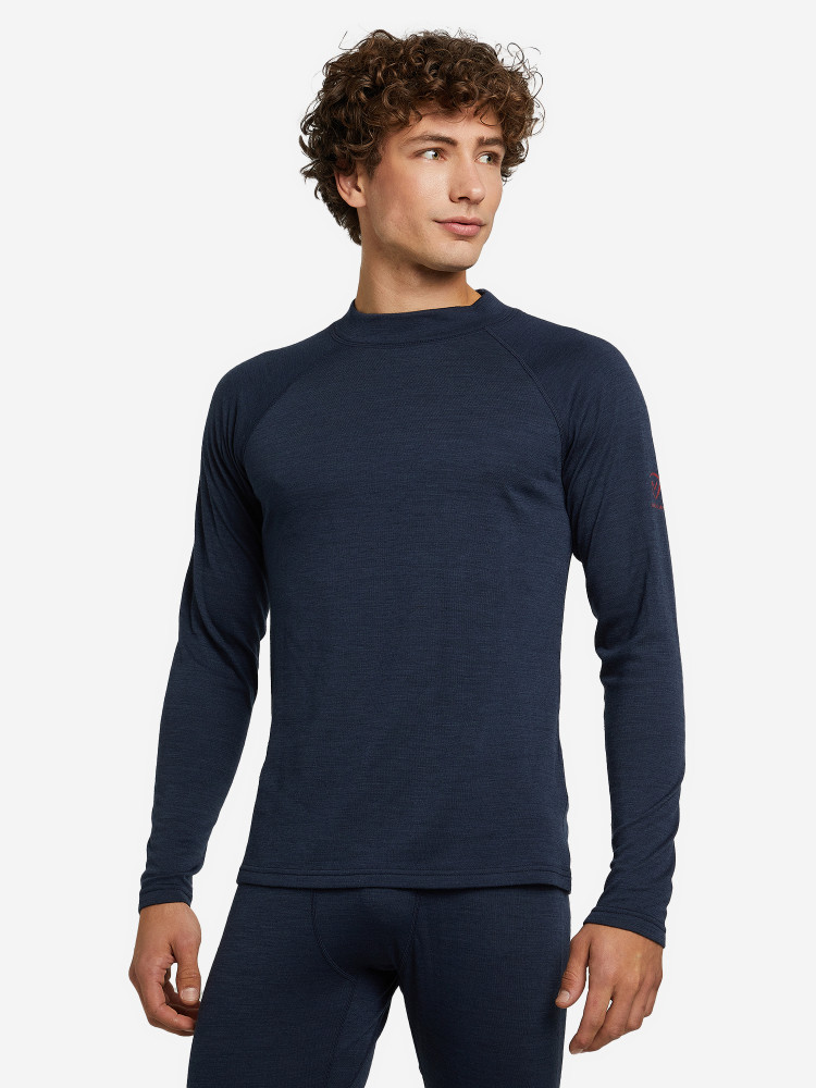 Термобелье верх мужское Wool темно-синий цвет — цена 3199 руб. наофициальном сайте Northland