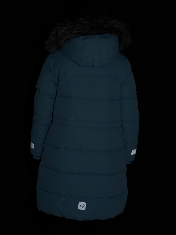 Пальто утепленное для девочек - фото 19