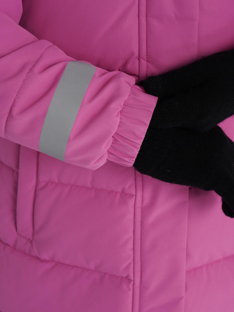 Пальто утепленное для девочек - фото 12