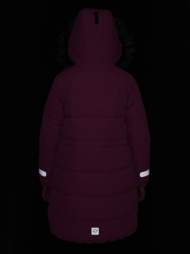 Пальто утепленное для девочек - фото 16