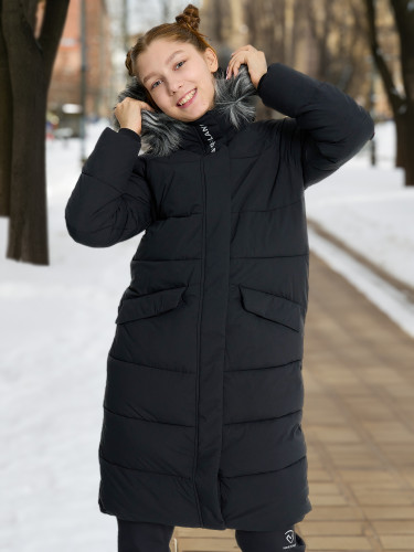 Пальто утепленное для девочек