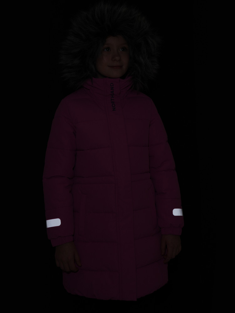 Пальто утепленное для девочек - фото 15