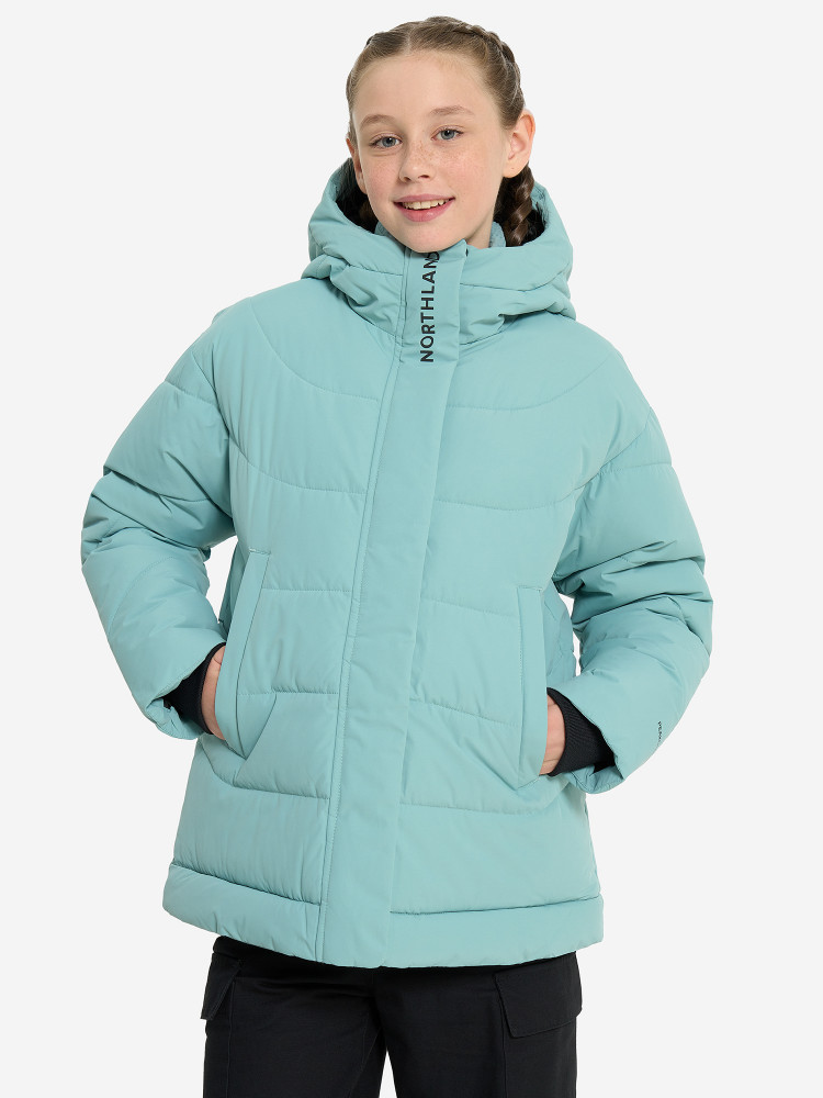 Пальто утепленное для девочек - фото 6