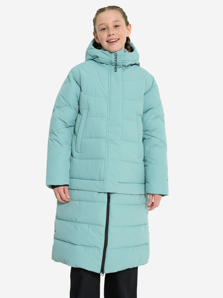 Пальто утепленное для девочек - фото 3