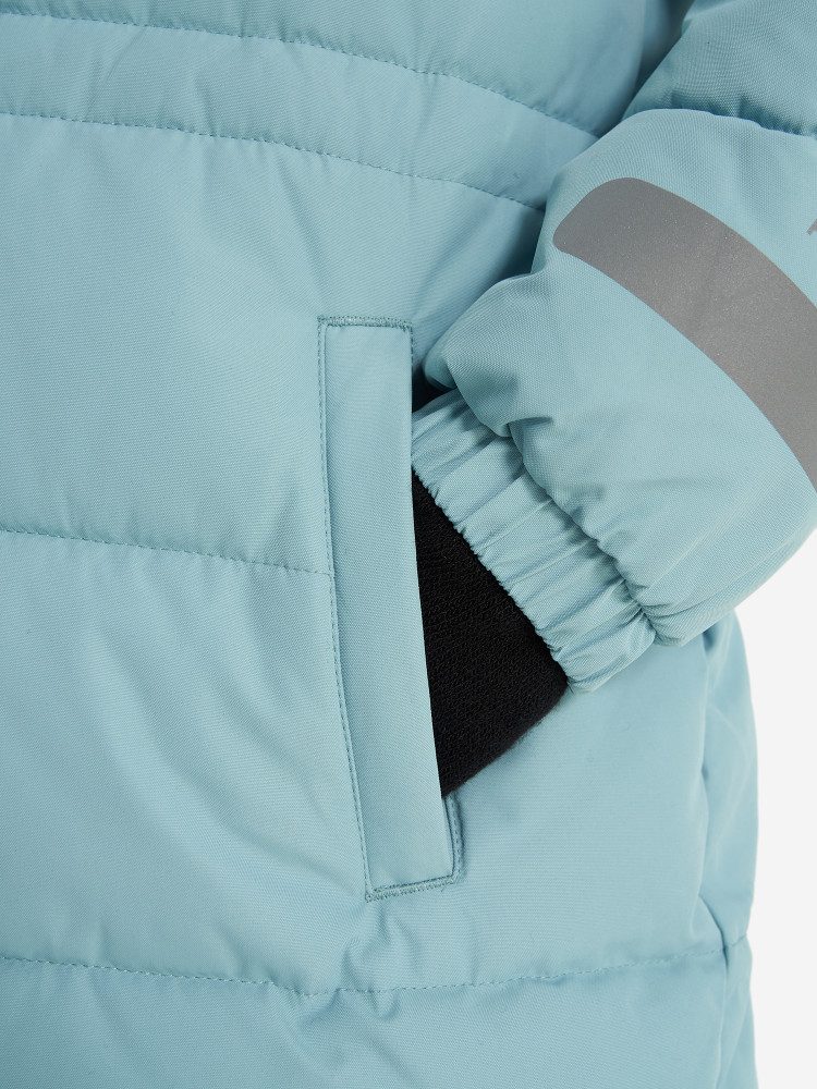 Пальто утепленное для девочек - фото 10