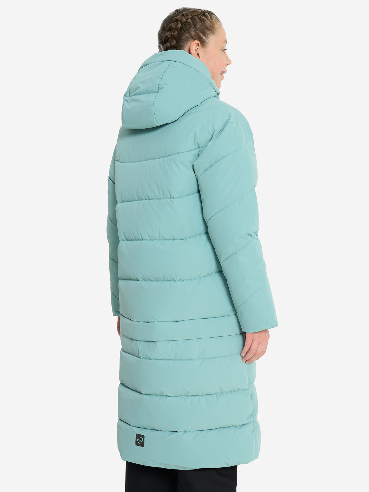 Пальто утепленное для девочек - фото 4