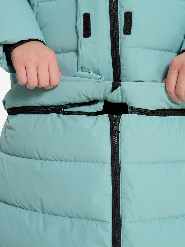 Пальто утепленное для девочек - фото 11