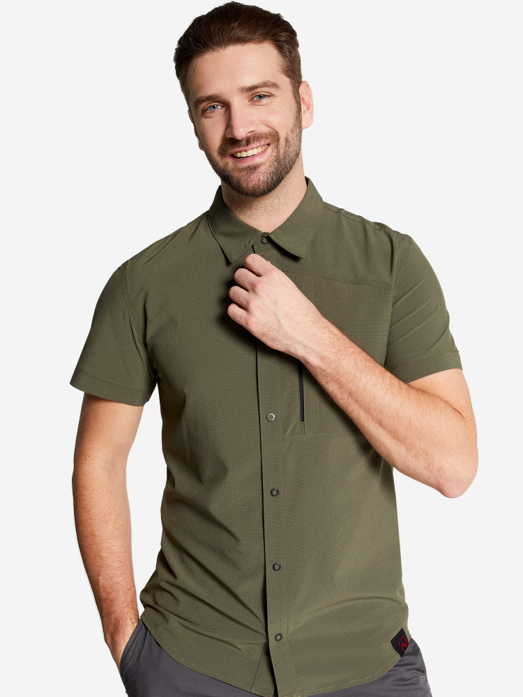 Рубашка с коротким рукавом мужская - фото 1
