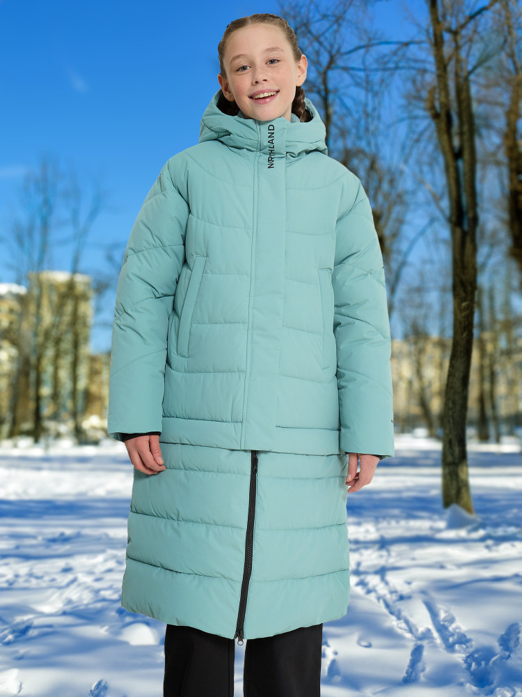 Пальто утепленное для девочек