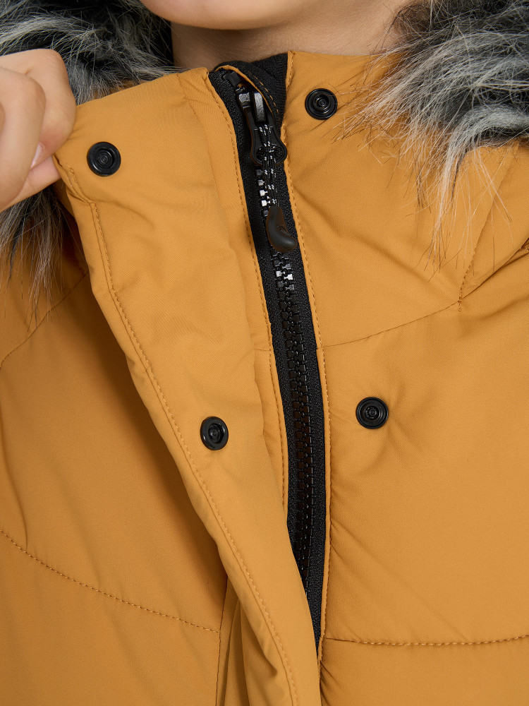 Пальто утепленное для девочек - фото 8