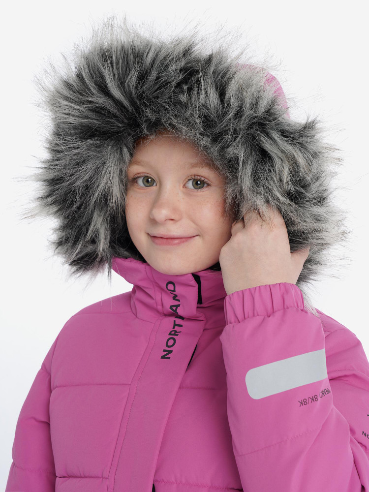 Пальто утепленное для девочек - фото 7