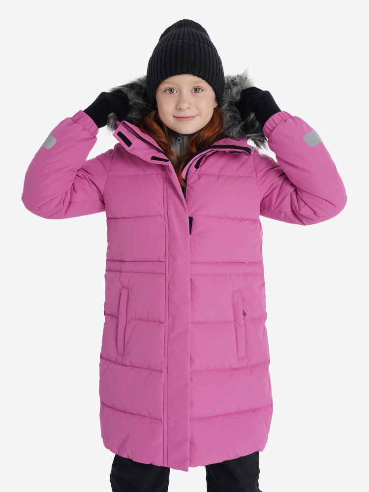 Пальто утепленное для девочек