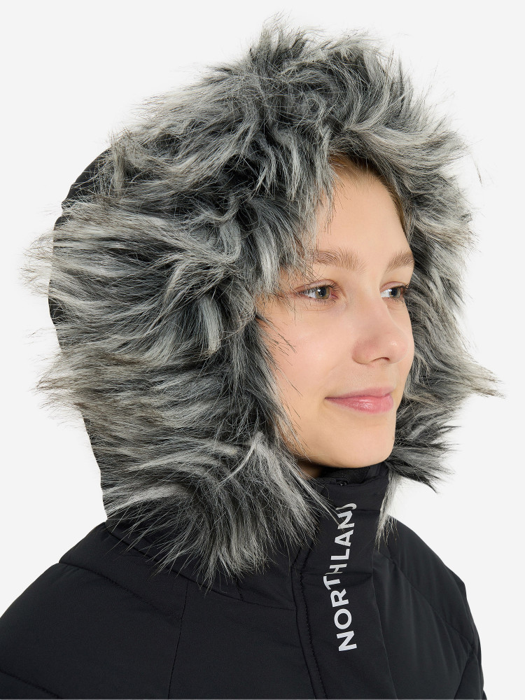 Пальто утепленное для девочек - фото 6