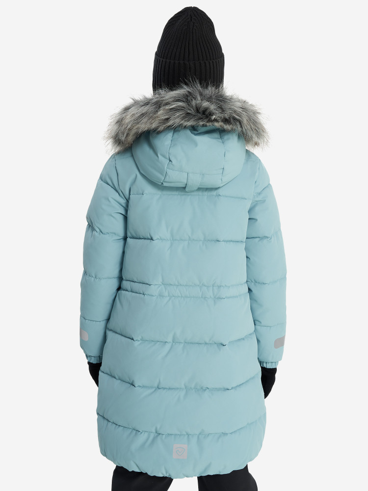 Пальто утепленное для девочек - фото 3