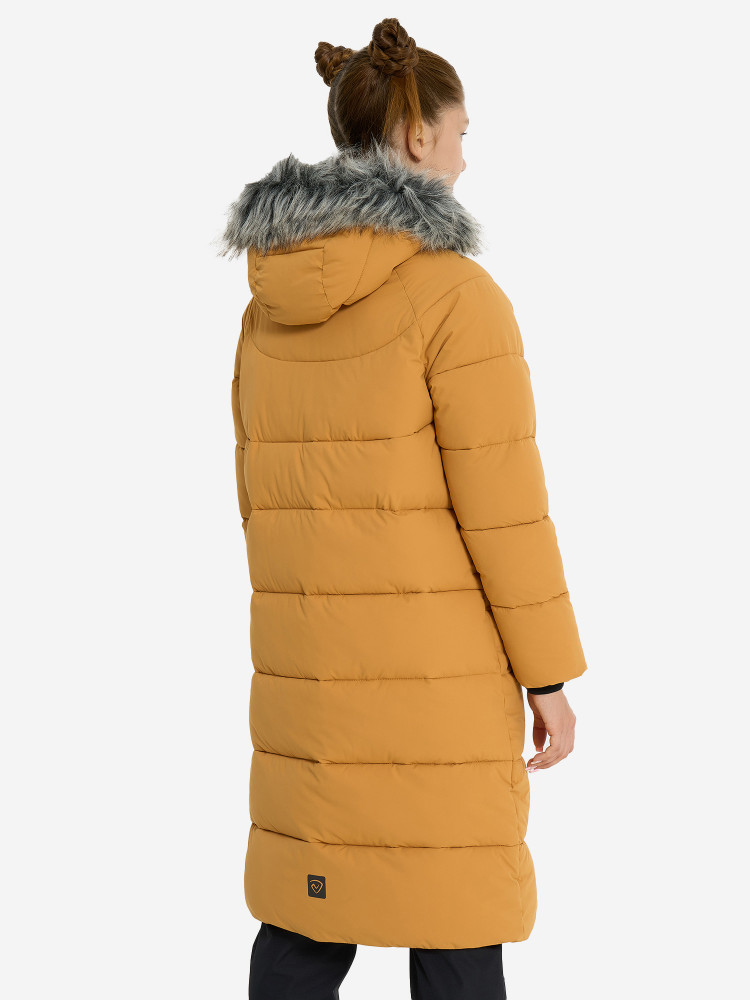 Пальто утепленное для девочек - фото 3