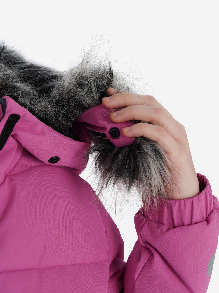 Пальто утепленное для девочек - фото 9